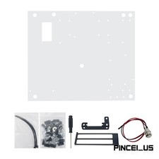 MATX Medium Transparent Acrylic Open Frame PC Case Heat Dissipation pe66