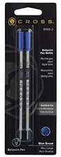  Cross Ballpoint Pen Refills Blue Broad Pt New In Pack 8100-2   Lot Of 2 Refills