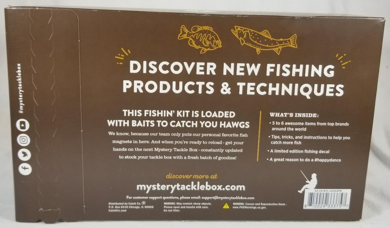 Catch Co Mystery Tackle Box PANFISH & TROUT FISHING KIT Tackles Bait