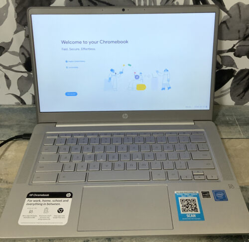 ⚡️HP Chromebook 14" HD Touchscreen Celeron 64GB eMMC 4GB (14a-na-0037nr) - Picture 1 of 6