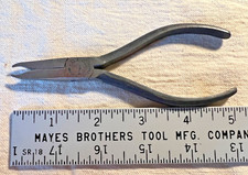 1969 M. Klein & Sons 5" Lamp Cap Extractor Pliers 319-B KS6305 ENR Chicago USA