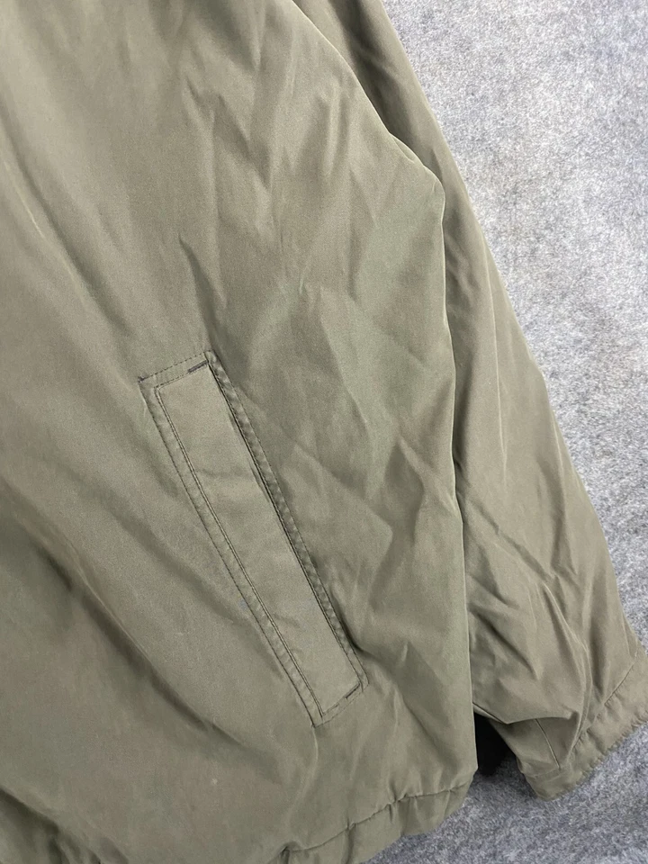 Chaqueta Roundtree & York Outdoors Big Man para hombre 2XL beige/verde cremallera completa cuello Foto 4 de 4