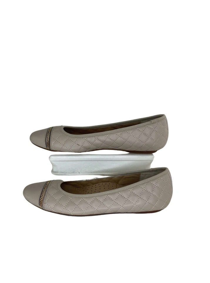 Vaneli Women’s Sigrid Nappa Ecru-Putty Size 8 Slim Slip-On Flat - Image 3 of 4