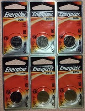 6 x Energizer 2016 Coin Cell Batteries Watch/...