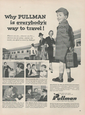 1956 Pullman Personenzugwagen Everybody's Way To Travel Vintage Printanzeige