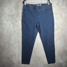 Betabrand Signature Mid-Rise Denim Skinny Jeans Womens Size XL Long Indigo Blue