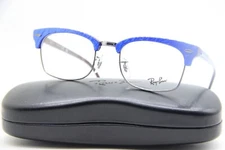 New Ray-Ban Frames Metal Unisex Glasses RB 3916V Clubmaster 52 21 145 Blue 8052