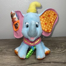 Disney Baby Dumbo Elephant Plush Crib Toy Teether Textures Sensory