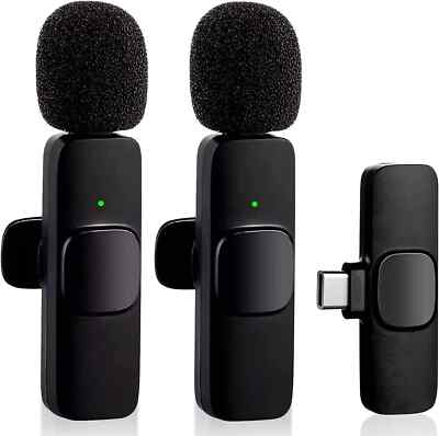 Microfono Lavalier Inalambrico Grabacion de Audio y Video para iPhoke Samsung