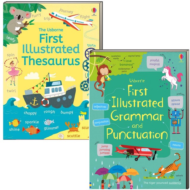 First Illustrated Thesaurus & Grammar and Punctuation Flexbinding)FREE