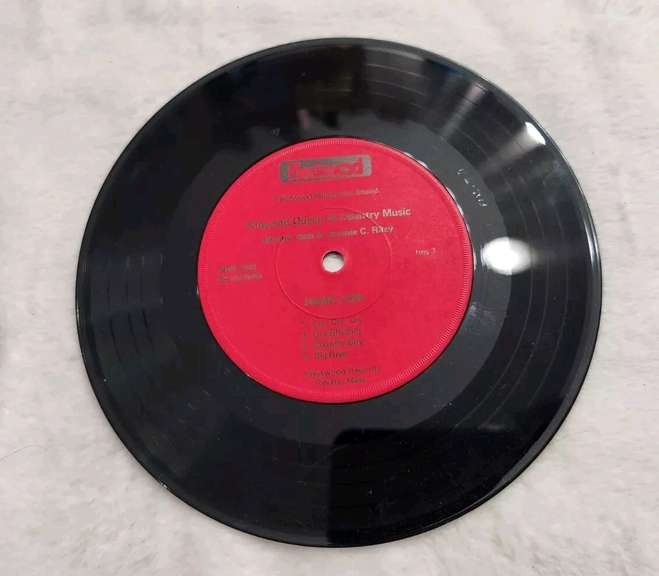 RECORD JOHNNY CASH & JEANNIE C. RILEY KING AND QUEEN OF COUNTRY MUSIC 33RPM - Image 3 of 4