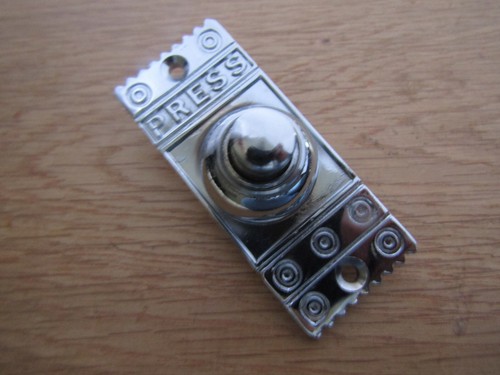 DOOR BELL PUSH vintage Victorian Antique Hard wired Front Back Door Chime Press - Picture 26 of 26
