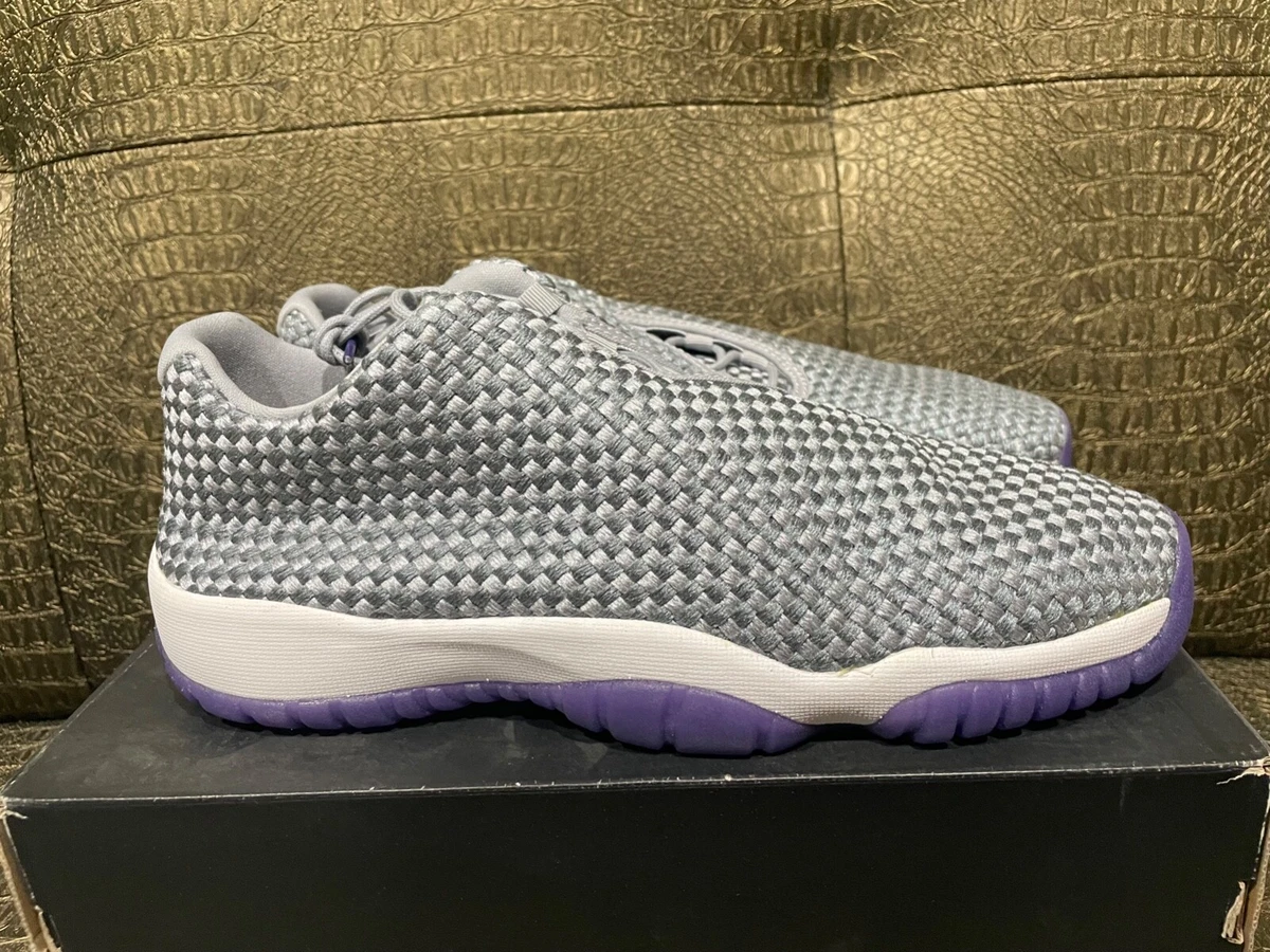 Air Jordan Future Low GG gris loup violet 724814 039 ENFANTS TAILLE 9 5 NEUF