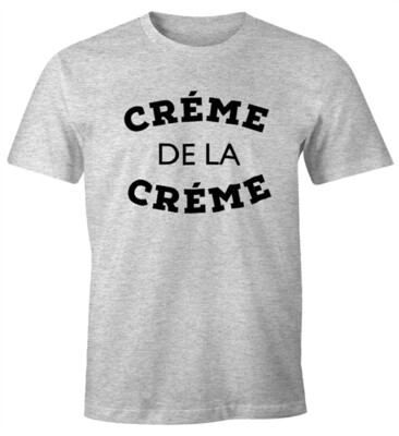 Herren T-Shirt Creme de la Creme Fun-Shirt Moonworks 