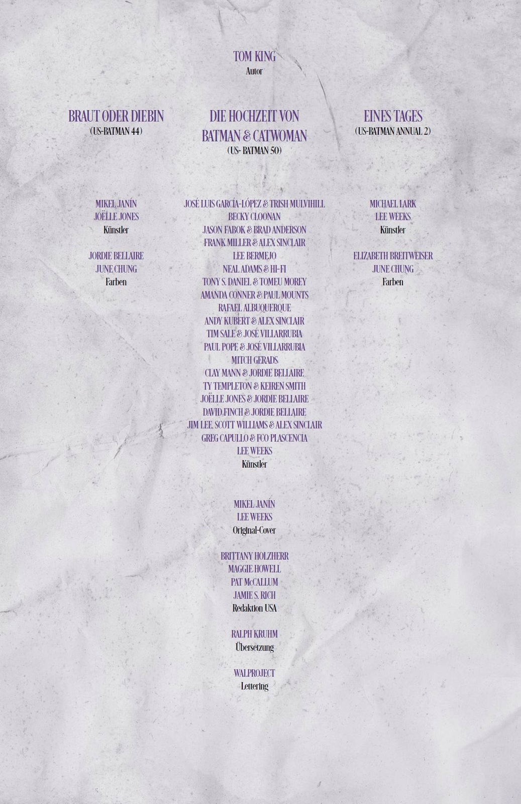 Thumbnail - Batman & Catwoman: Das Hochzeitsalbum, Tom King