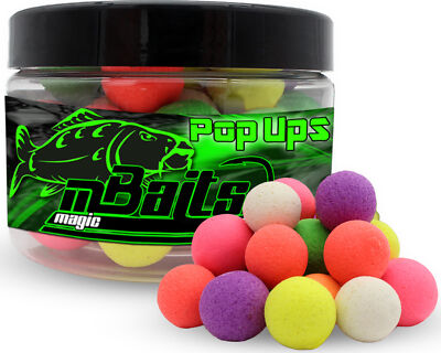 Magic Baits Fluo Pop Ups Color Mix Boilies Carp Bait Karpfen Angeln Pop Up-15mm