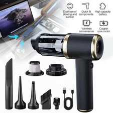 4 in 1 Upgrade Car Vacuum Cleaner Air Blower Wireless Handheld Rechargeable Mini
