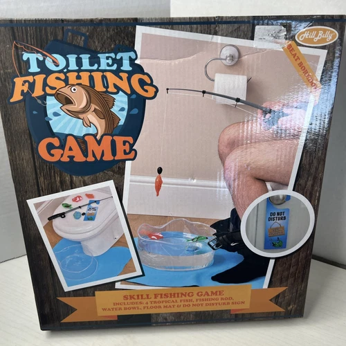 Toilet Fishing Game White Elephant Gag Gift, Christmas Birthday Kids Adults