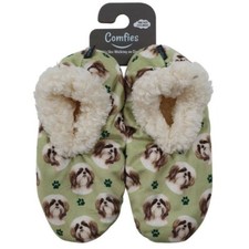 Shih Tzu Dog Slippers - Women Size 5-11 - Anti-Slip - Comfies - E S Pets