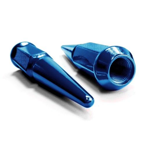 Set of 20 BLUE Spike Lug Nuts 12x1.5 fit S10 Corvette Camaro Blazer CTS STS 5BL1 - Picture 7 of 10