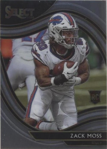 2020 Select #269 Zack Moss RC Red and Blue Die Cut Rookie | eBay