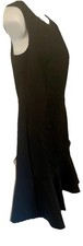 Ann Taylor Women's Black Short Mermaid Sleeveless Crochet Inlay Dress Size 4 New