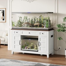 Farmhouse 55-75 Gallon Fish Tank Stand, Aquarium Stand with Power Outlet