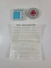 Vintage Pedometer Walk-A-Matic Mechanical Pedometer Japan W/ Box 1969 No. 76333