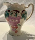 Blue Ridge Southern Pottery Hand Painted "Grapes" Helen Pitcher 6.25 X 4 Inches