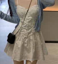Weißes Sommerkleid (Größe L) Damen Sommer ...