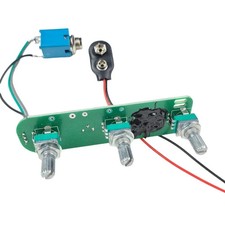 Jazz electric bass active electronic amplifier circuit pickup wiring harness