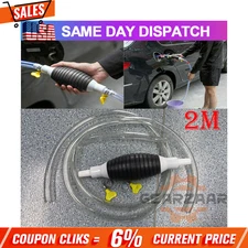 1SET Siphon Hand Pump Portable Manual Car Fuel Transfer Pump Fits For Gas Petrol