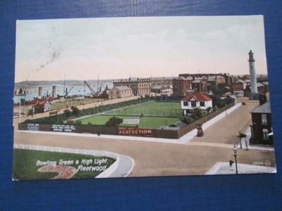 Postkarte Bowling Green & High Light, Fleetwood (verschickt 1911 Valentinstag)