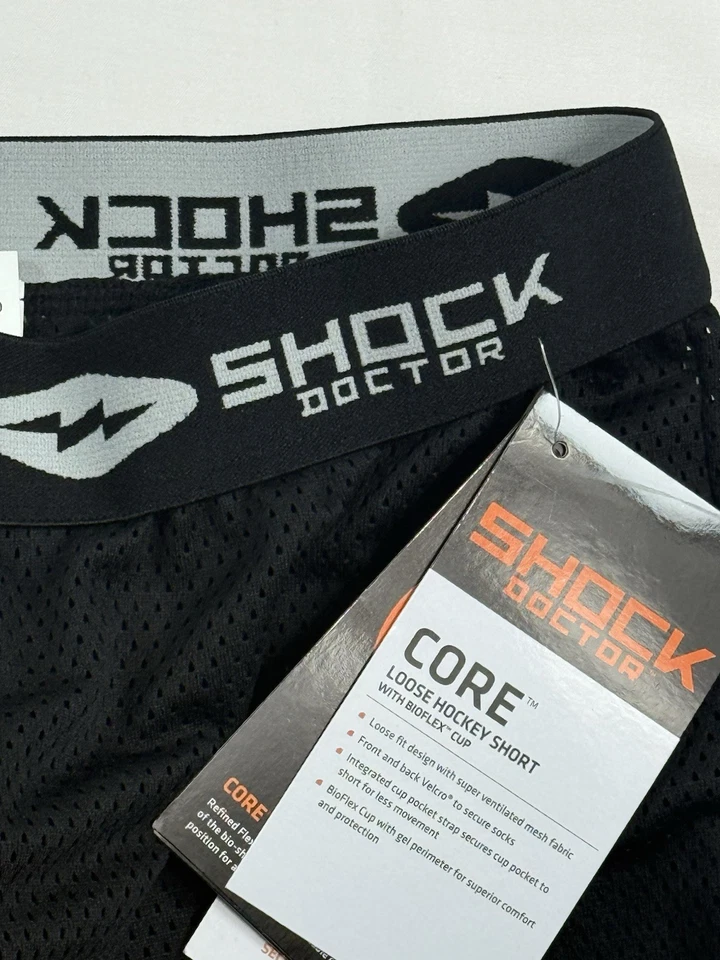 Pantalones Cortos de Hockey Shock Doctor Core Sueltos con Copa Bioflex, PARA HOMBRES MEDIANOS (Cintura 32-34) Foto 3 de 4