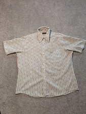 Vintage JC Penney Shirt Mens XL Floral Geometric Disco 1970s Dagger Collar
