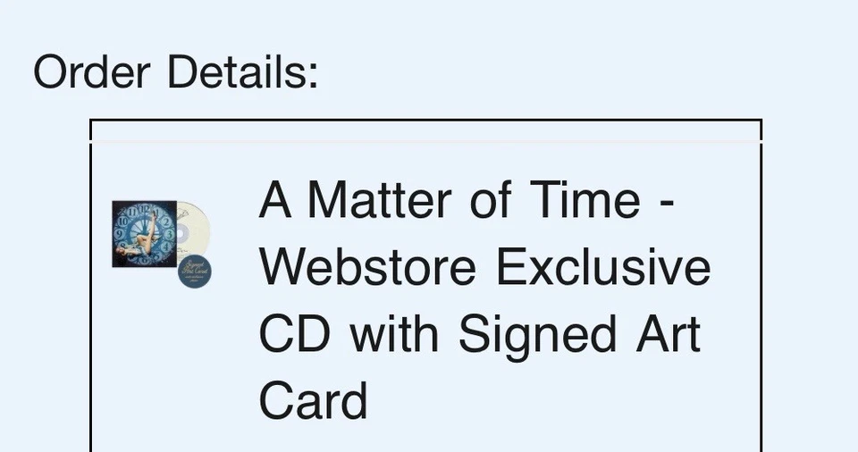 Laufey A Matter Of Time SEALED NEW CD with SIGNED Autographed Art Card Picture - Image 3 of 3