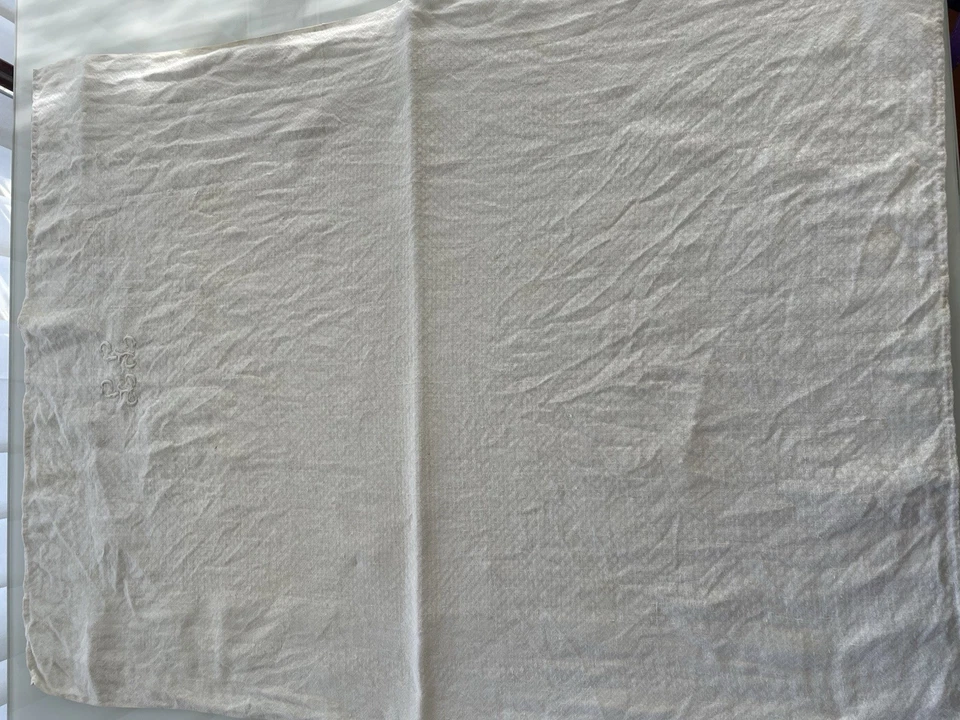 Serviettes de table anciennes Monogramme LL/ Linge Ancien Old  napkins/7449V6 - Photo 4/4