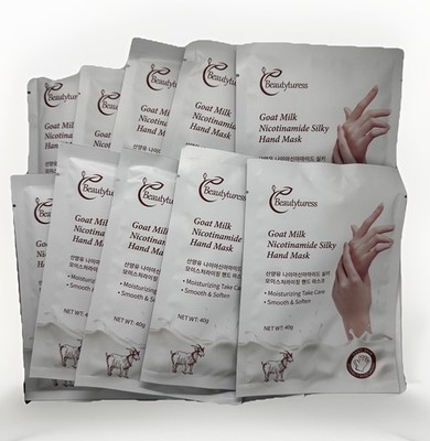 Goat Milk Nicotinamide Silky Hand Mask - 10 pairs 
