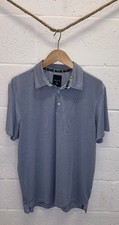 Kenneth Cole Reaction Men’s Blue Performance Golf Polo Moisture Wicking Size M