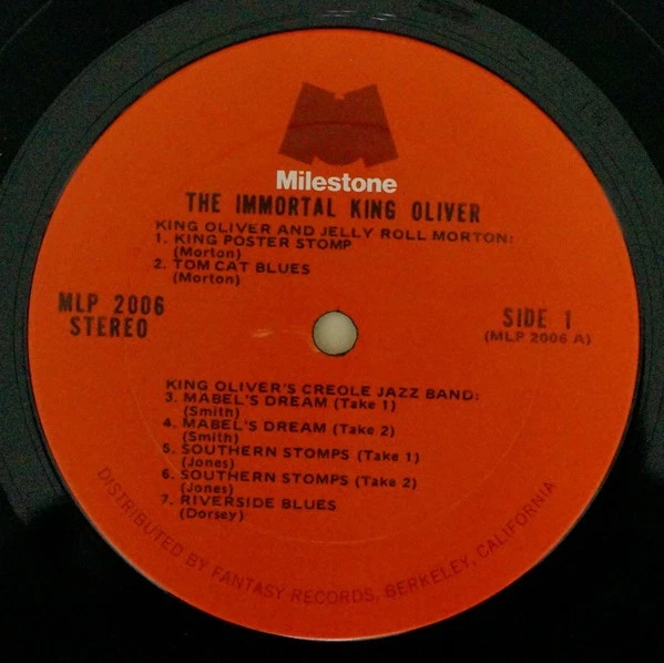 King Oliver - The Immortal King Oliver (LP, Comp, Red) (Very Good Plus (VG+)) - Image 3 of 4