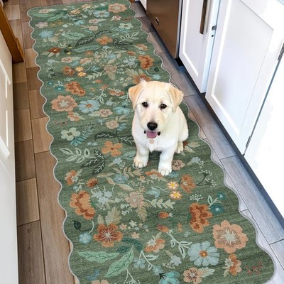Washable 2x6 Runner Rug for Entryway: Hallway Kitchen Easy-Clean Carpet with ...