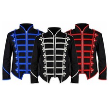 Men’s Gothic Military Parade Jacket MCR Style Marching Band Coat Cosplay Costume