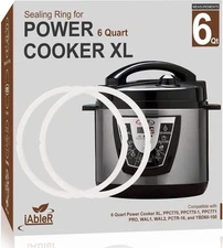 Original Sealing Ring for 6 Qt Power Pressure Cooker XL 6 black 
