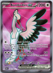 Bombirdier ex 234/182 Paradox Rift Full Art Ultra Rare Holo