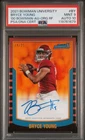 2021 BOWMAN UNIVERSITY 2000 BOWMAN #BY BRYCE YOUNG 24/25 PSA 9 AUTO 10