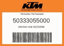 KTM Genuine Driving Hub 125/20098 - 50333055000