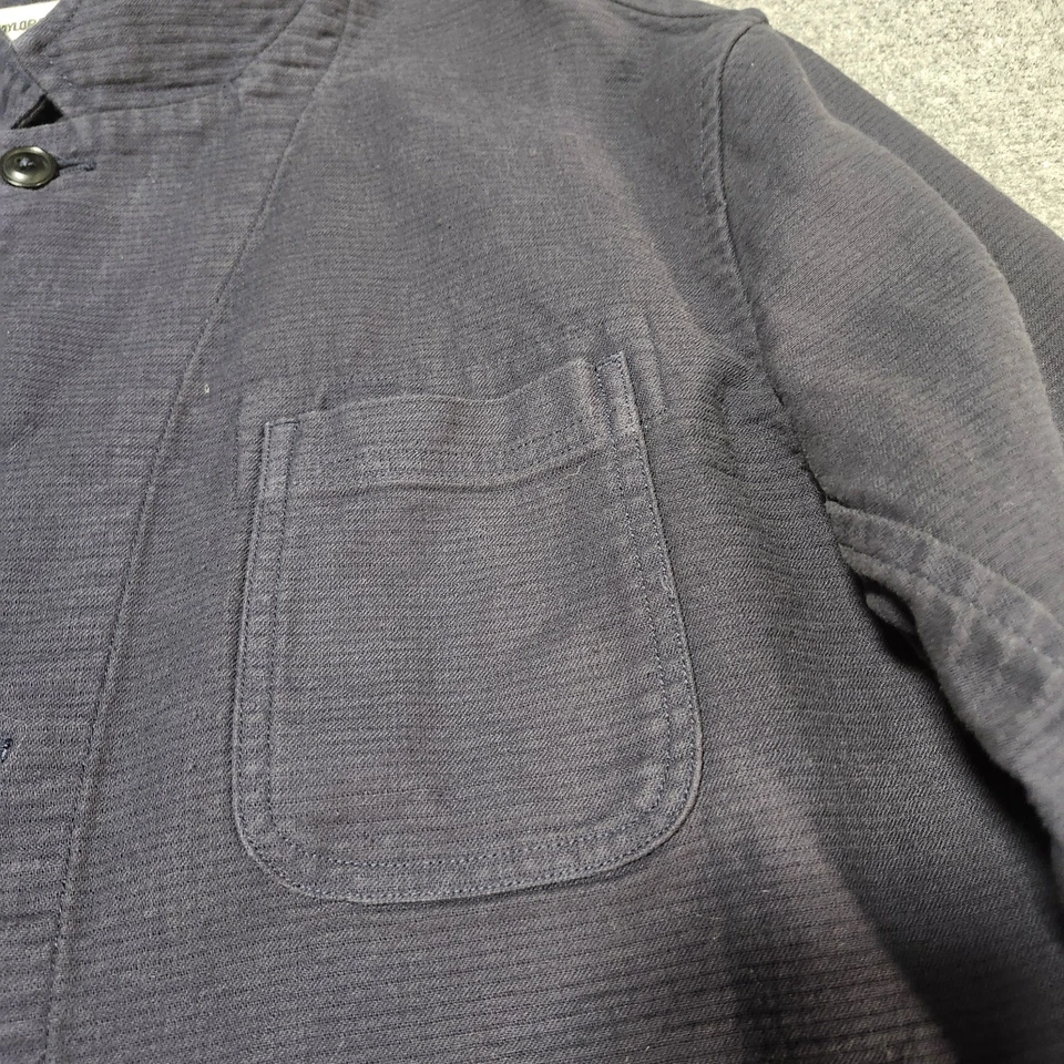 Taylor Stitch Emerson Blazer Mens 46 Navy Double Cloth Trim Mid Weight Jacket  - Image 4 of 4