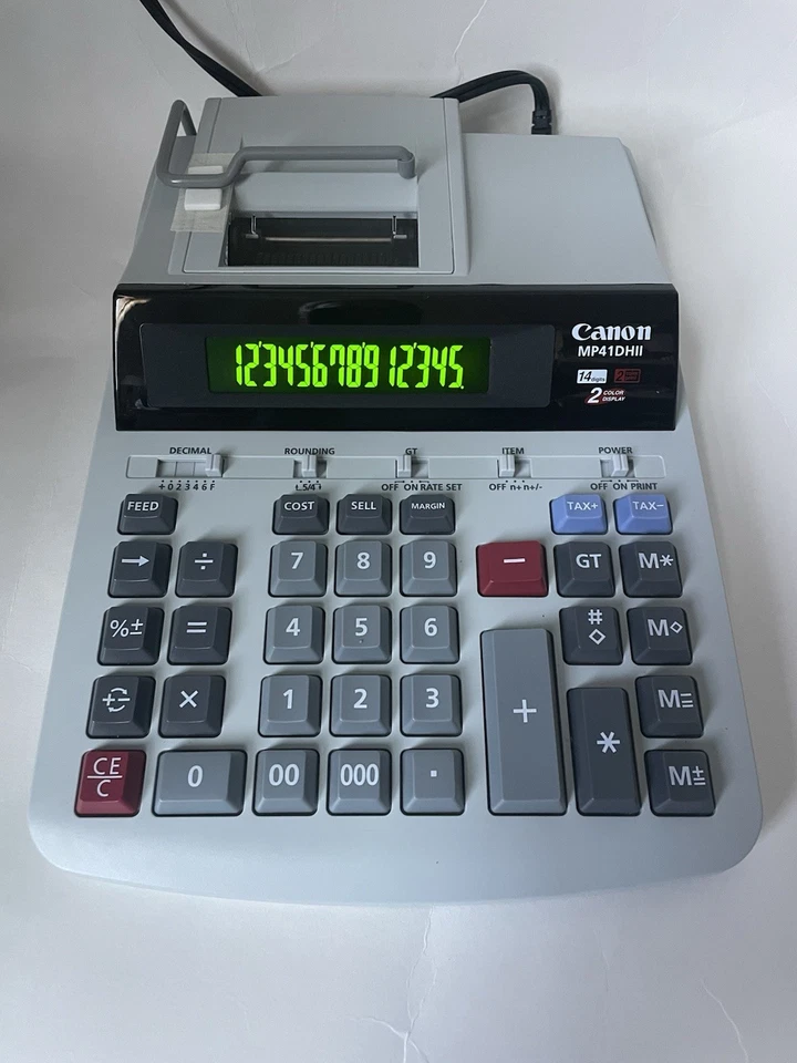 Calculadora Canon Heavy Duty Business teclas grandes y pantalla MP41DHIII NUEVA sin caja Foto 3 de 4