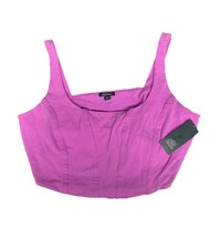 Wild Fable Corset Crop Top Pink Women's Size XXL