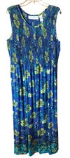 French Laundry Women’s S Blue Floral Maxi Dress Sleeveless NWOT